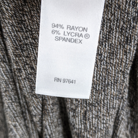 J. Jill Wearever Collection Grey Long Sleeve Dress - Picture 7 of 8